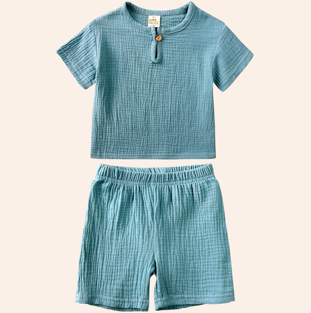 Set casual verde para niño 2T | Cómodo, fresco y versátil
