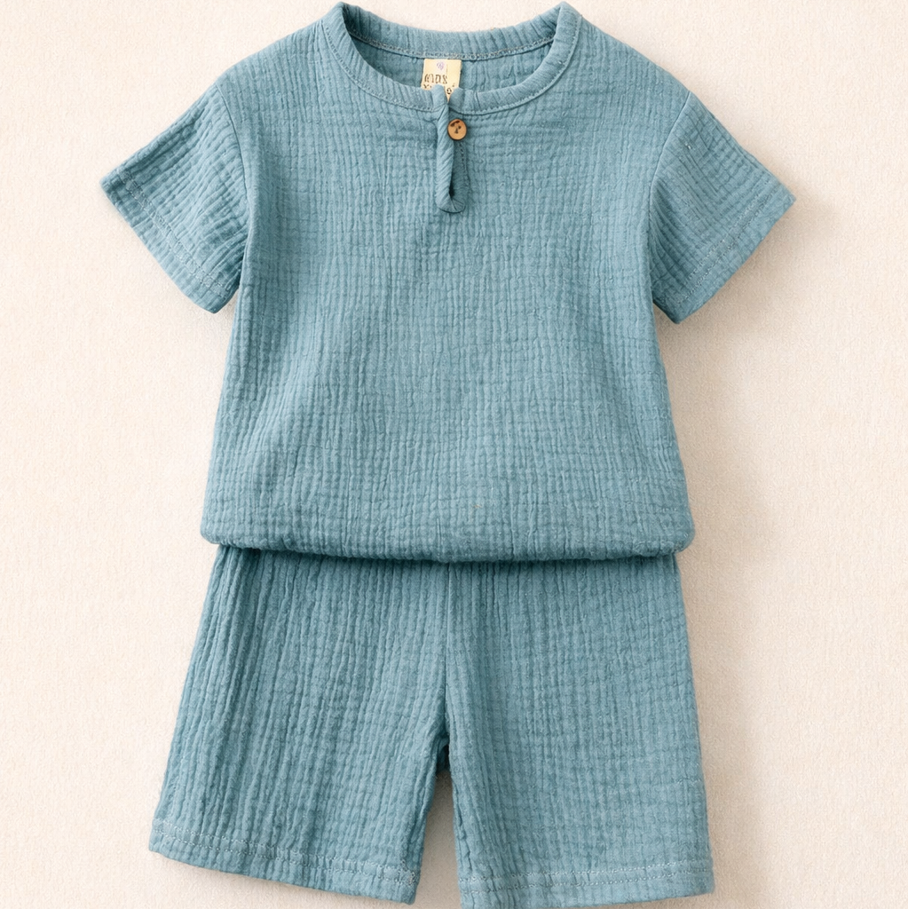 Set casual verde para niño 2T | Cómodo, fresco y versátil