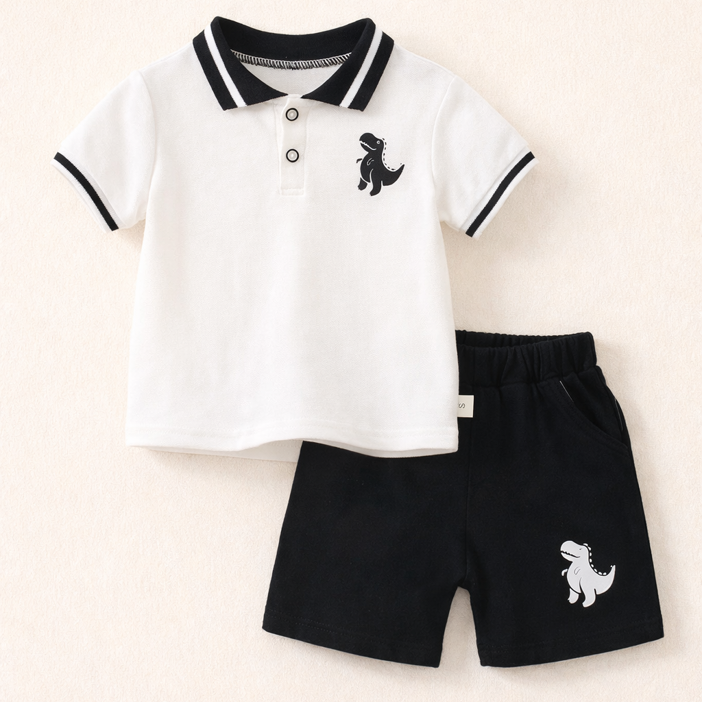 Conjunto de dinosaurio para niño 2T | Cómodo, fresco y divertido