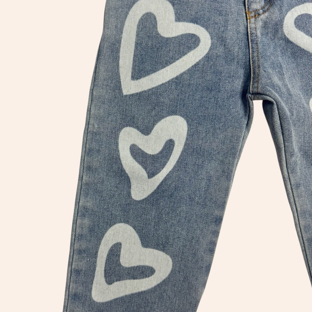 Set de corazones para niña 3T | Outfit completo, cómodo y moderno