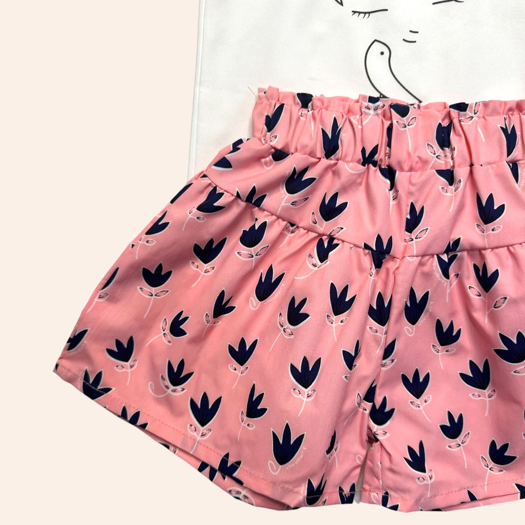 Camisa y pantalónrosado niña 4T | Suave y cómodo