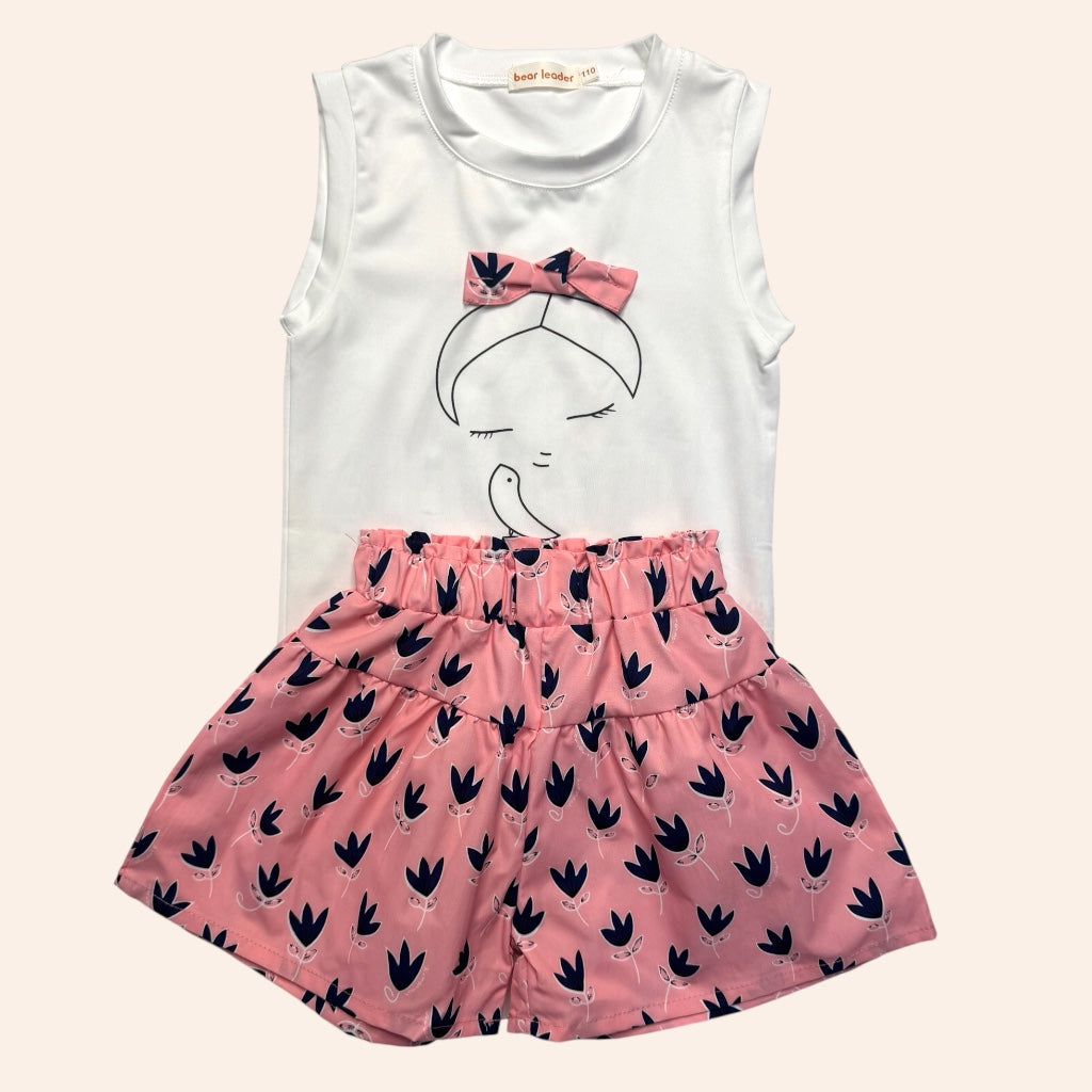 Camisa y pantalónrosado niña 4T | Suave y cómodo